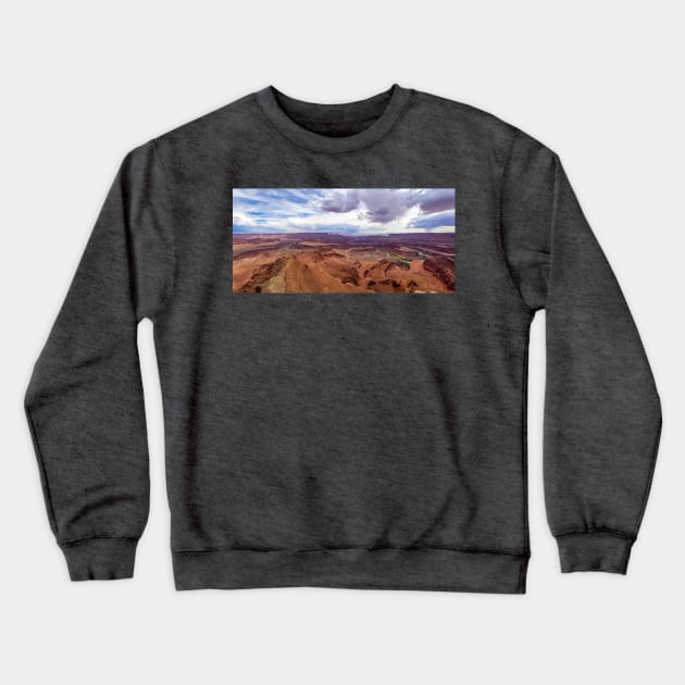 Dead Horse Point Panorama Crewneck Sweatshirt by BrianPShaw